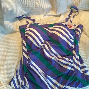 NWT Land’s End Tankini Top 14 Swimsuit